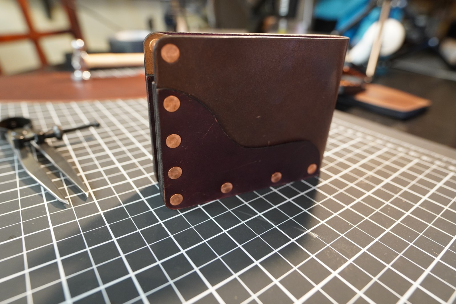 Allfather, the substantial riveted leather bifold