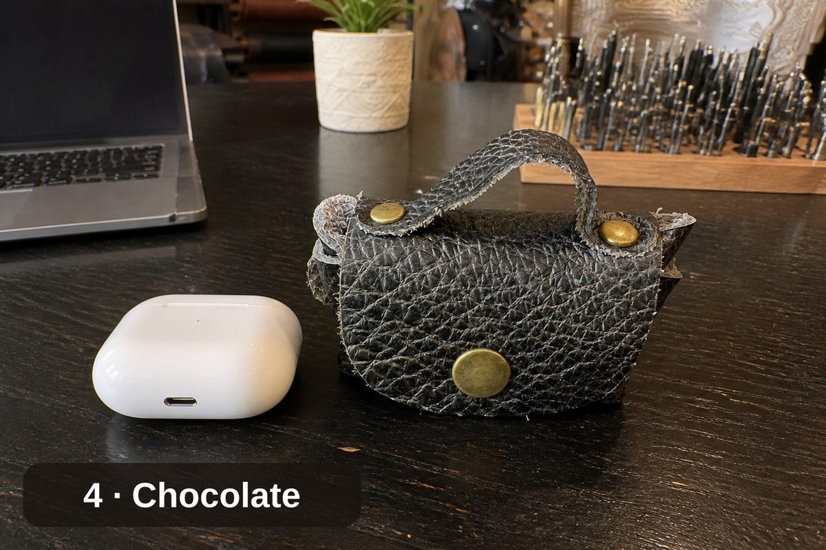 Mini Leather Coin/AirPods/Lipstick Case