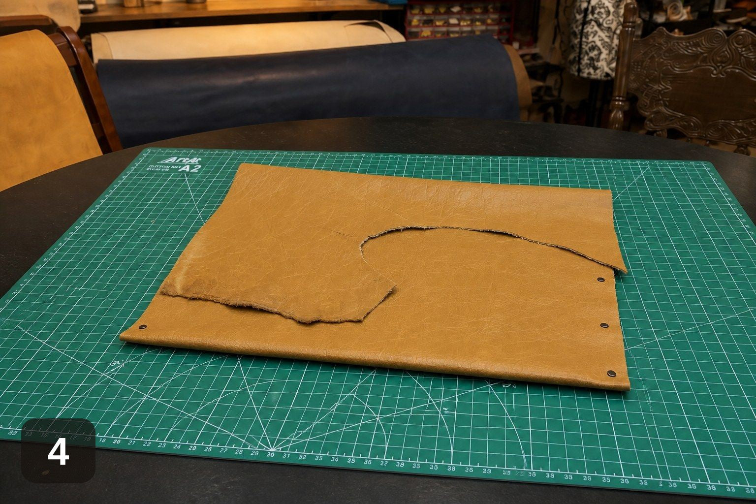 "Live Edge" Laptop Sleeve - Handmade Raw Leather