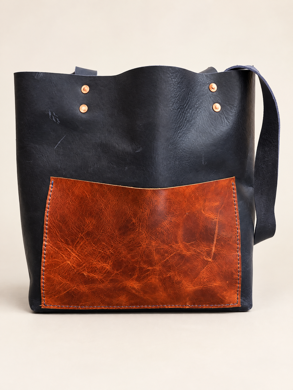 Crystal Mountain Leather Tote