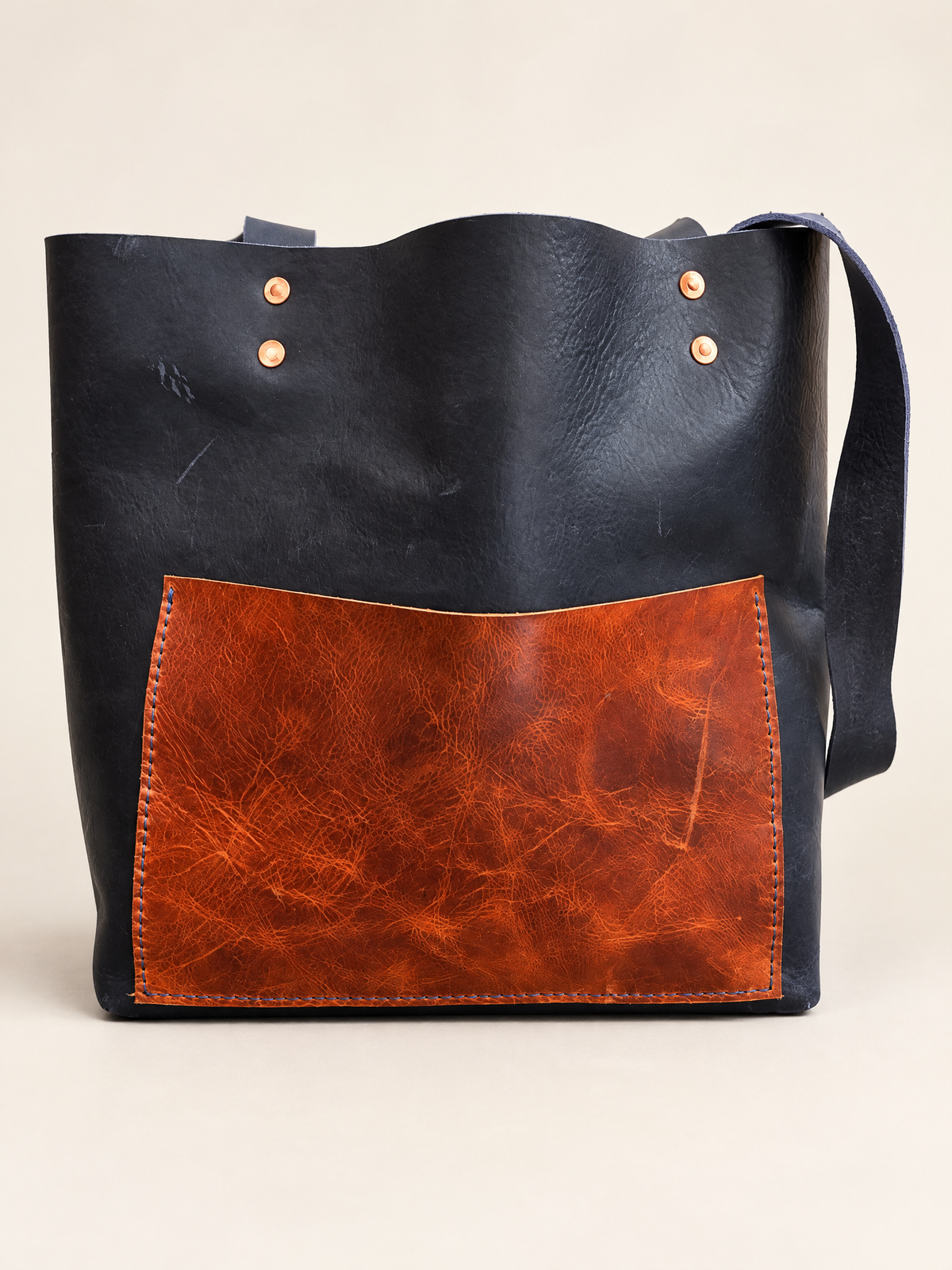 Crystal Mountain Leather Tote