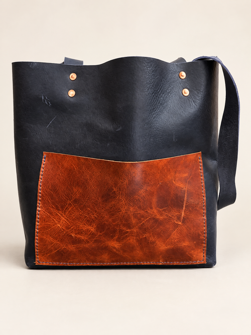 Crystal Mountain Leather Tote