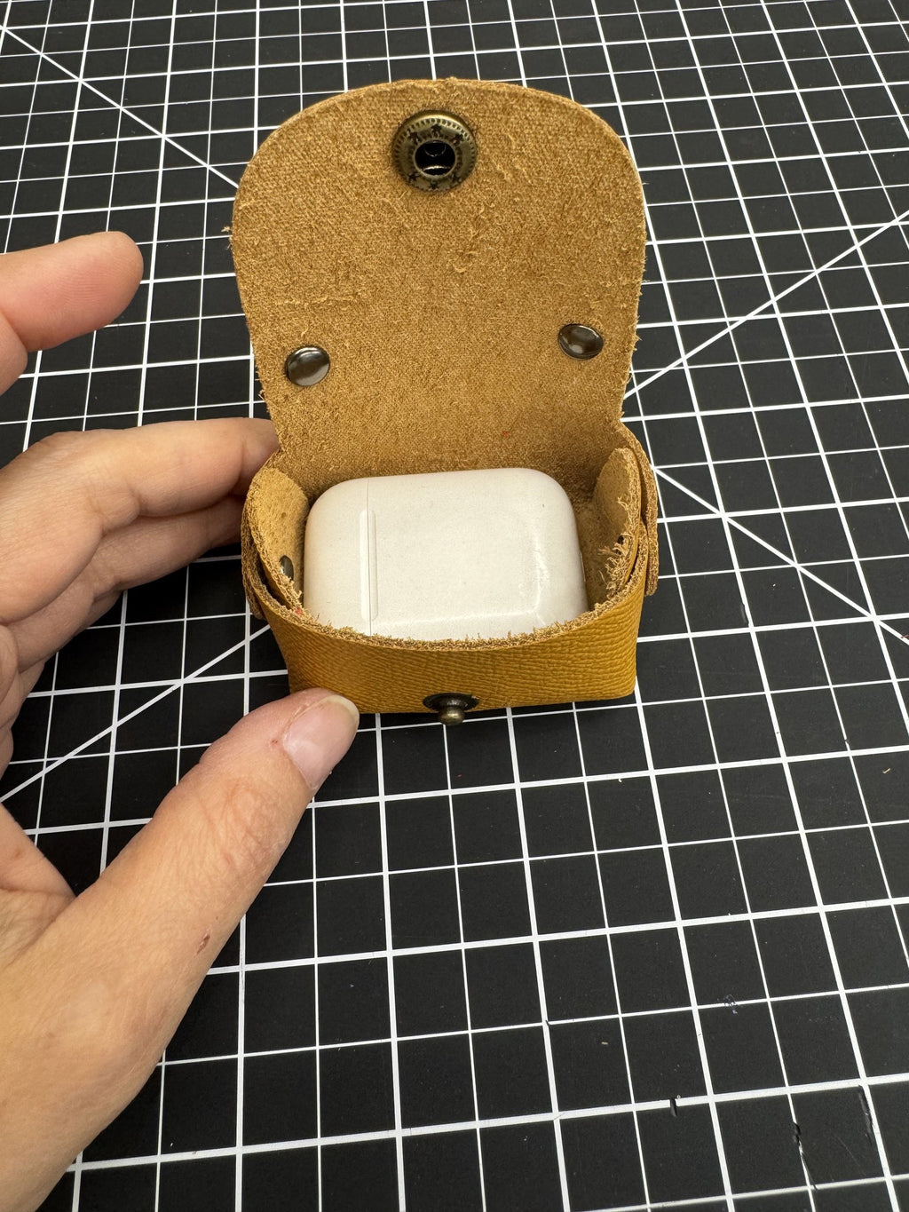 Mini Leather Coin/AirPods/Lipstick Case