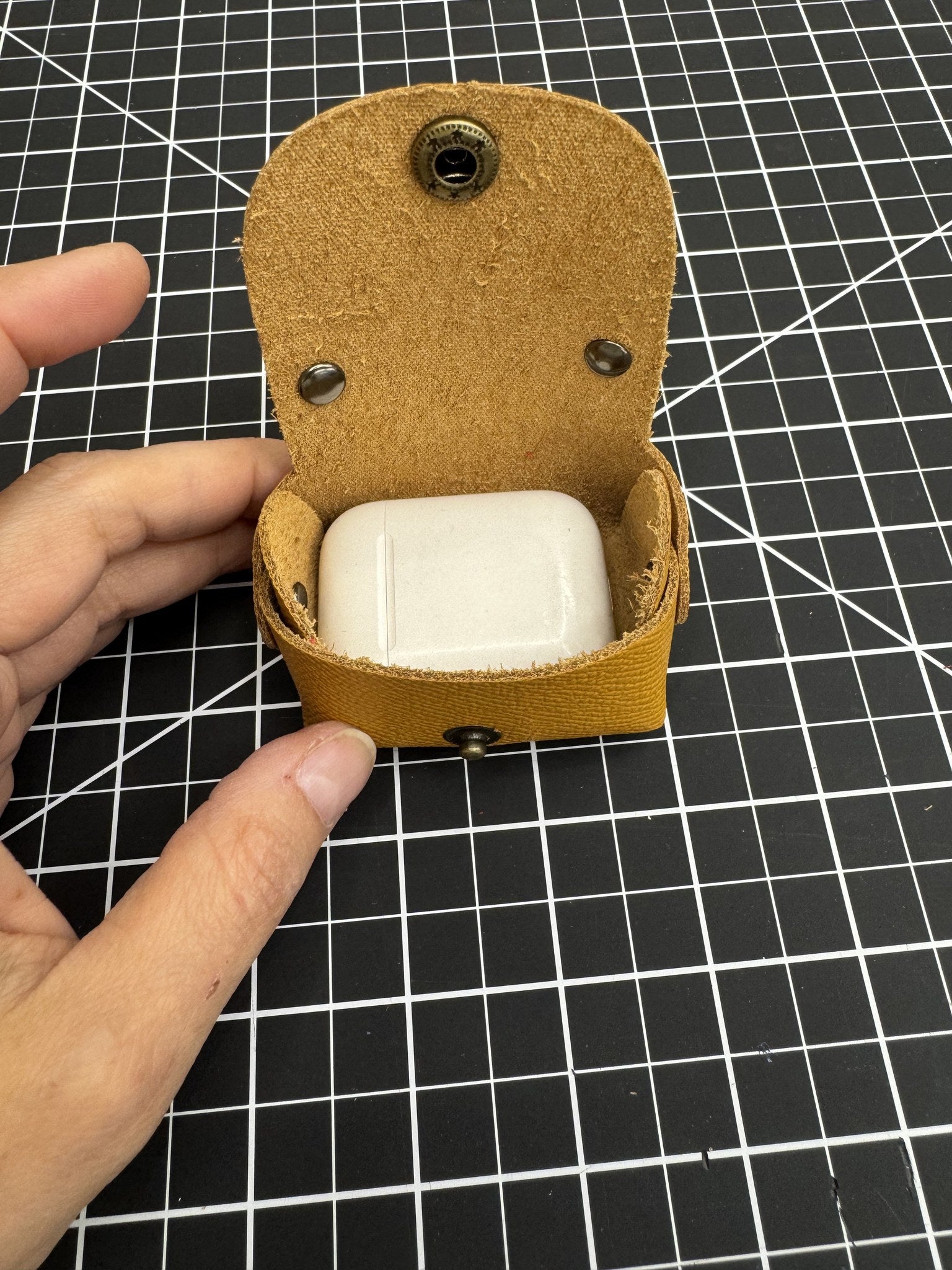 Mini Leather Coin/AirPods/Lipstick Case