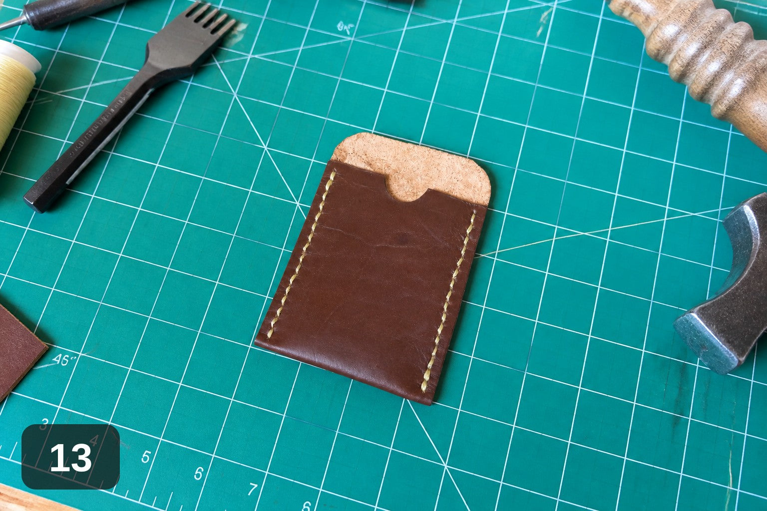 Full-Grain Card Holder Wallet - Handmade Slim Sleeve