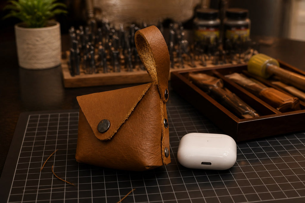 Mini Leather Coin Purse - Pouch for AirPods & Lipstick