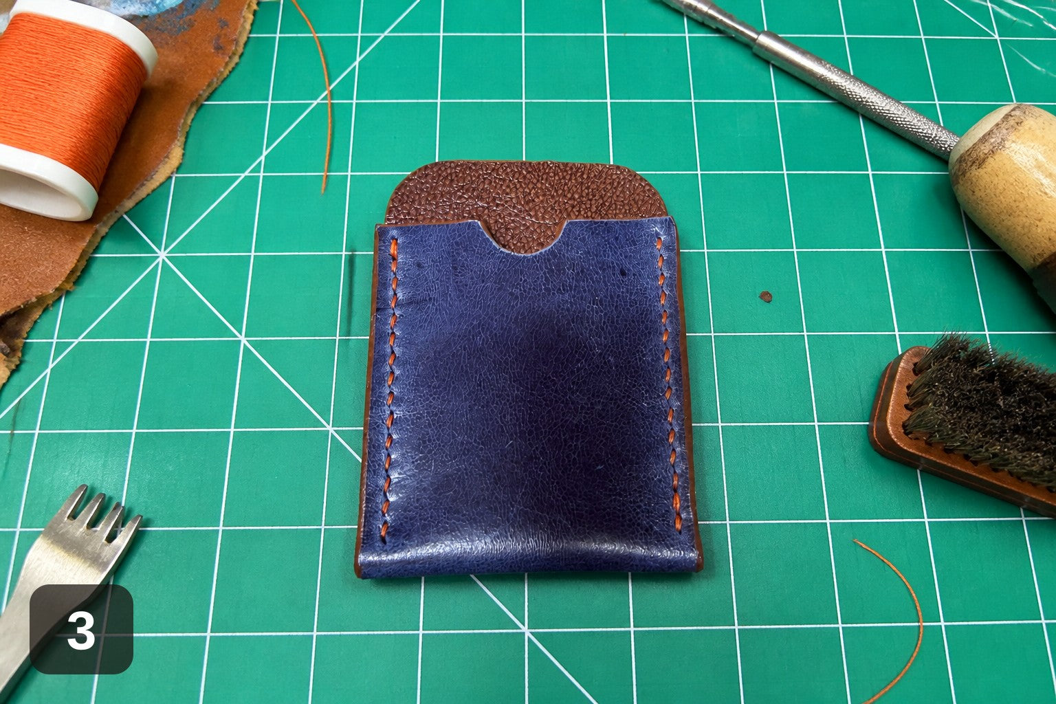 Full-Grain Card Holder Wallet - Handmade Slim Sleeve