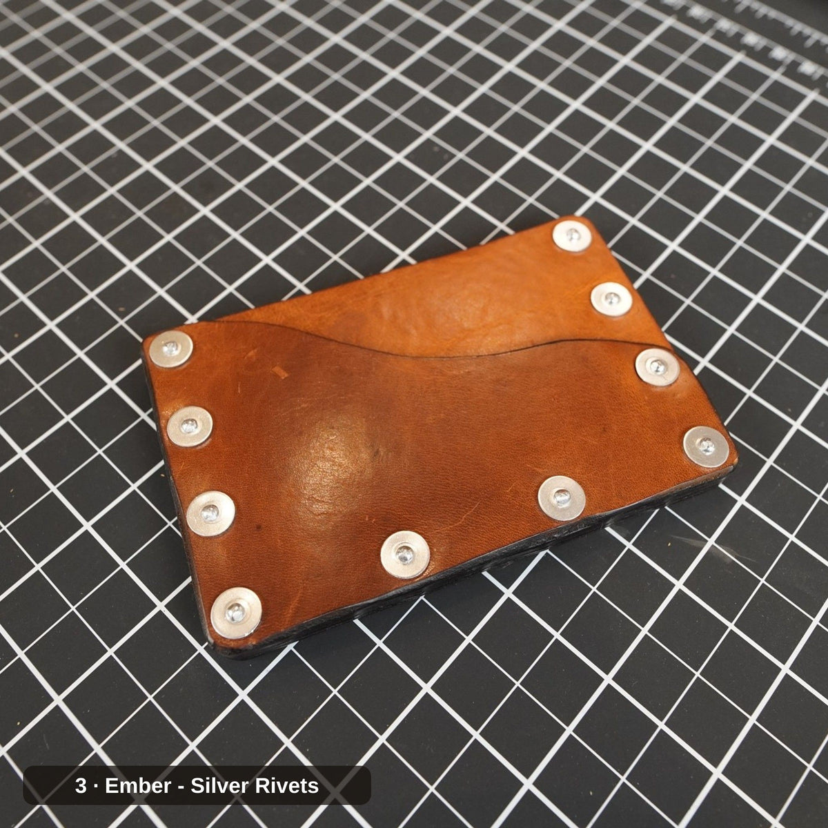 Tyr - Horween - Ember - Silver Rivets