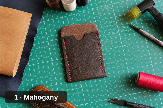 Full-Grain Card Holder Wallet - Handmade Slim Sleeve