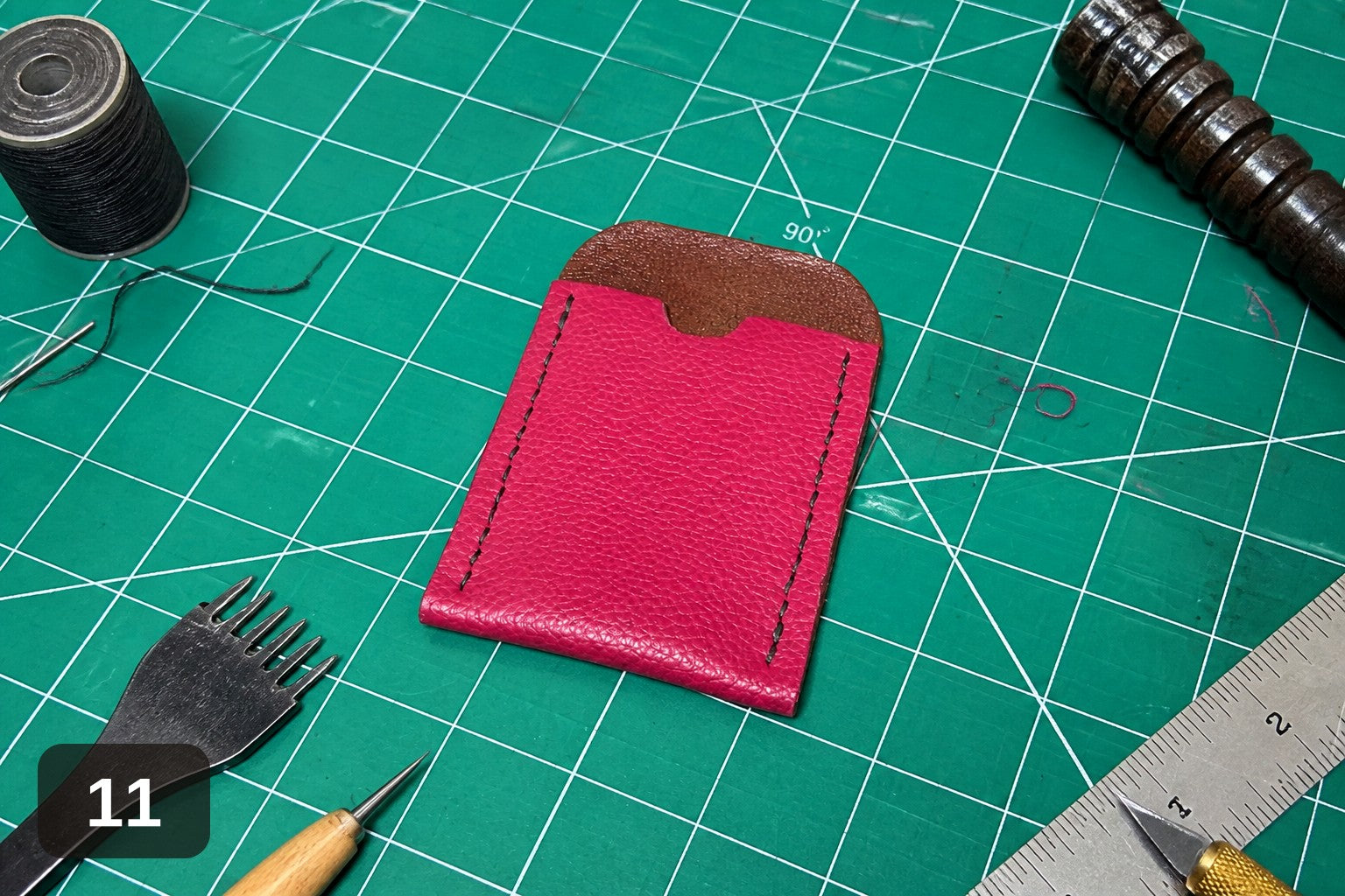 Full-Grain Card Holder Wallet - Handmade Slim Sleeve