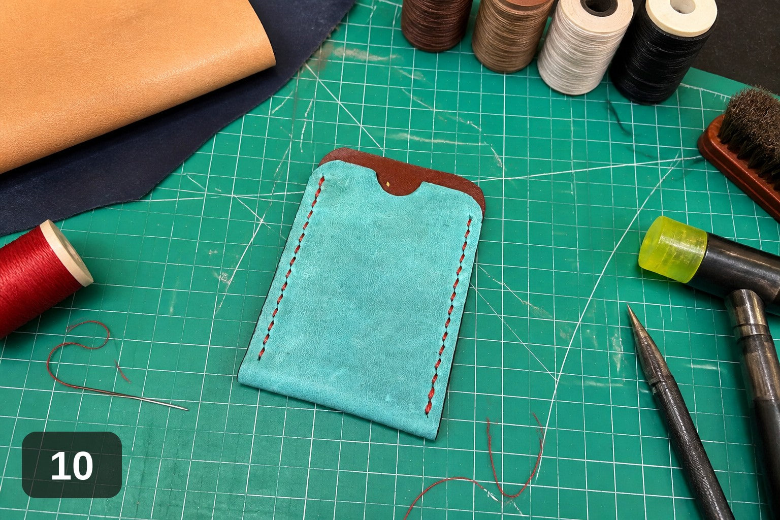 Full-Grain Card Holder Wallet - Handmade Slim Sleeve