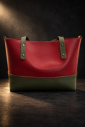 Red & Green Tote — Red Top