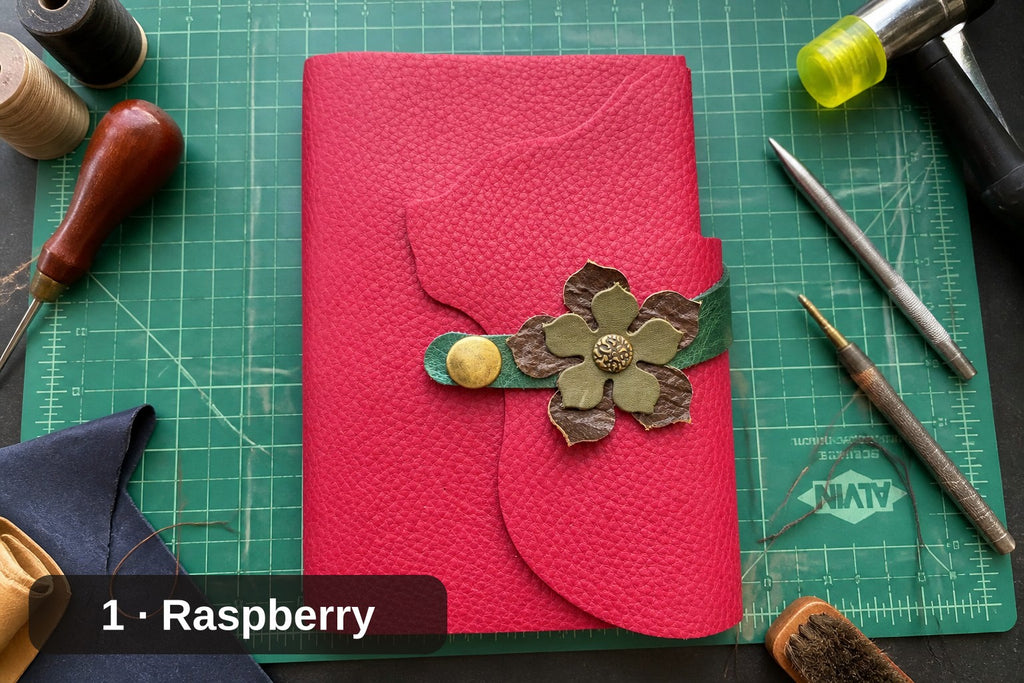 Cat Silhouette Leather Journal Cover, Many colors available