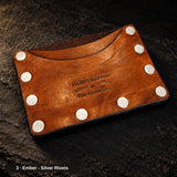 Tyr - Horween - Ember - Silver Rivets