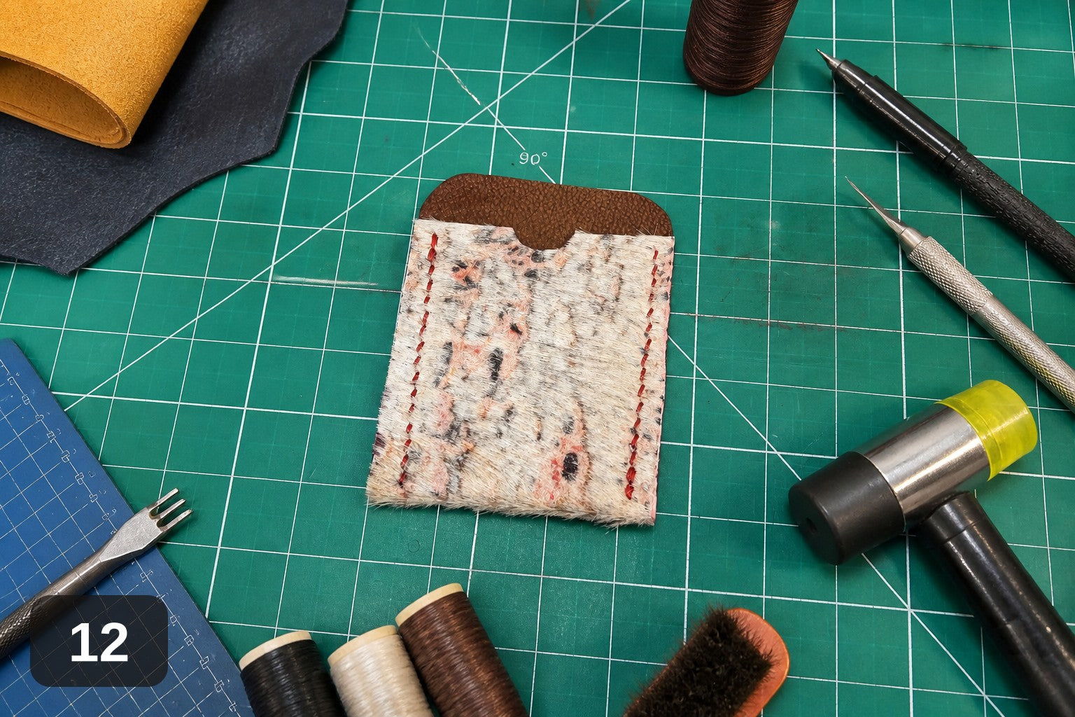Full-Grain Card Holder Wallet - Handmade Slim Sleeve