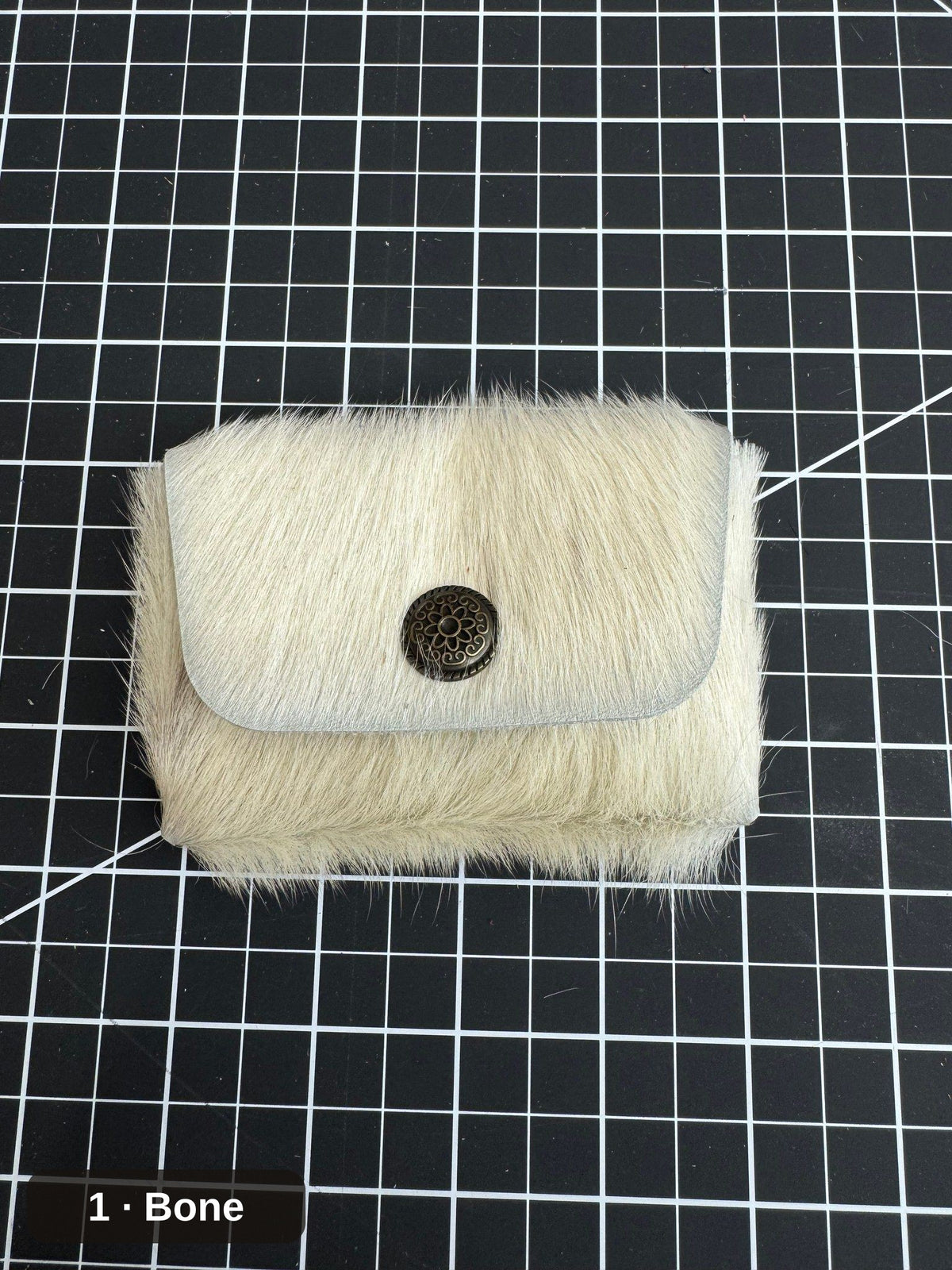 Leather Card Wallet, Stitchless Snap Closure