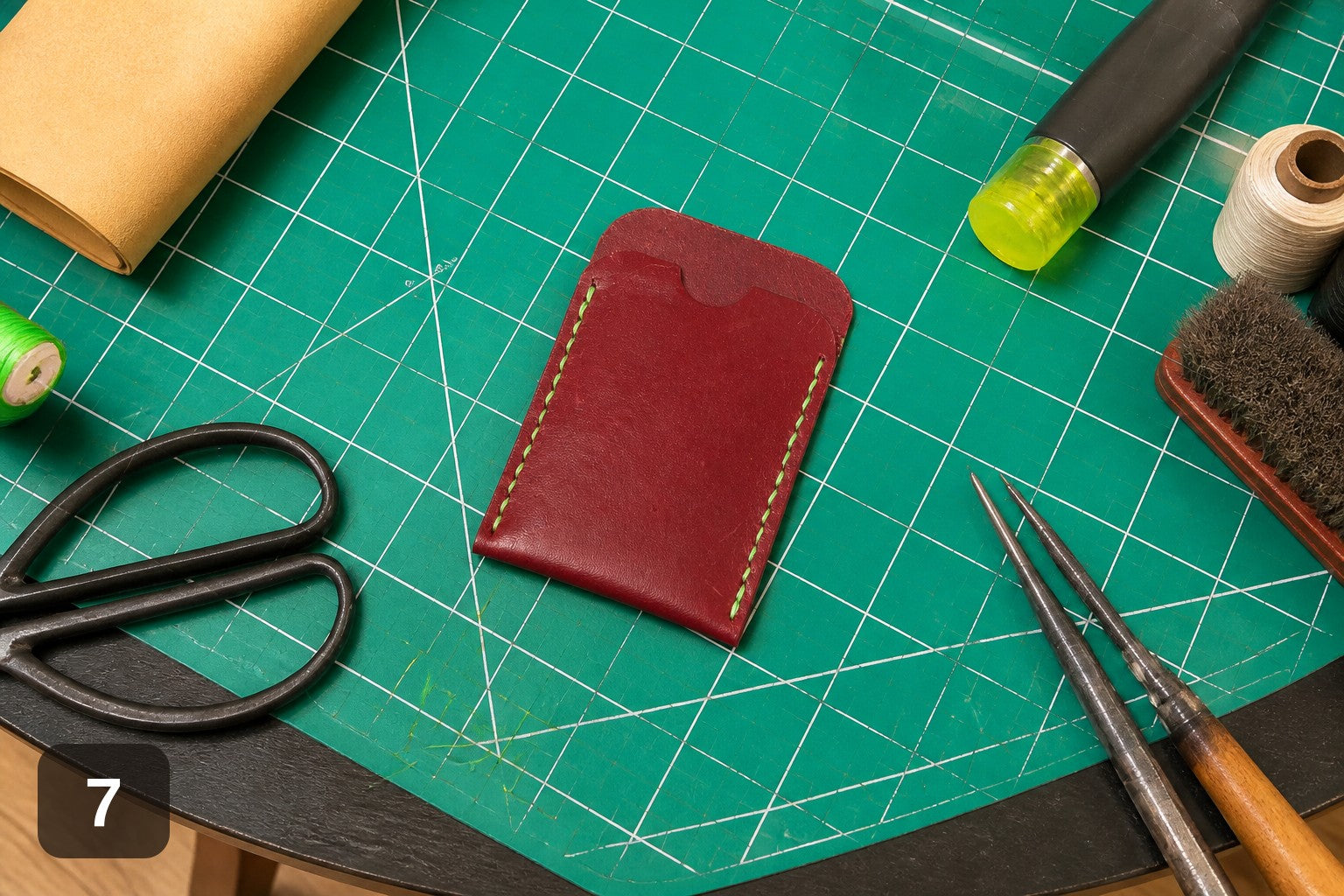 Full-Grain Card Holder Wallet - Handmade Slim Sleeve