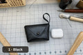 Monedero de cuero pequeño - Estuche para AirPods y lápiz labial