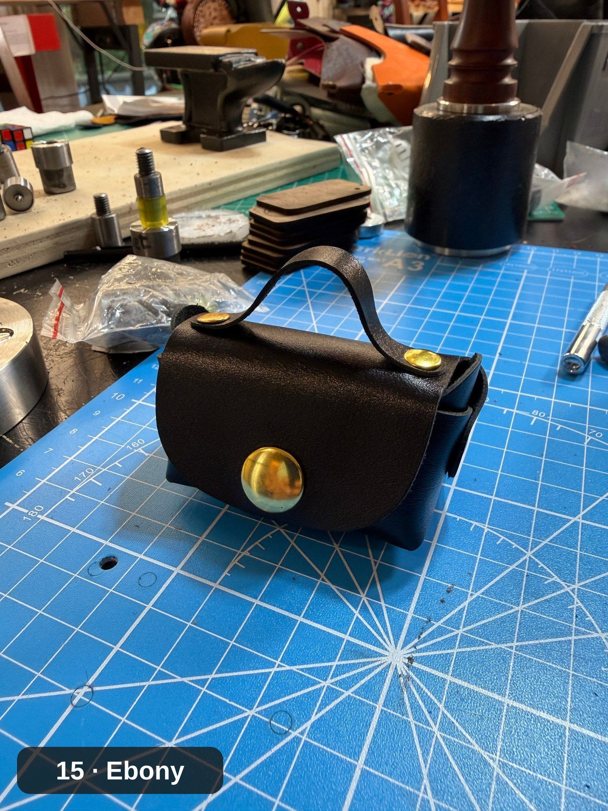 Mini Leather Coin/AirPods/Lipstick Case