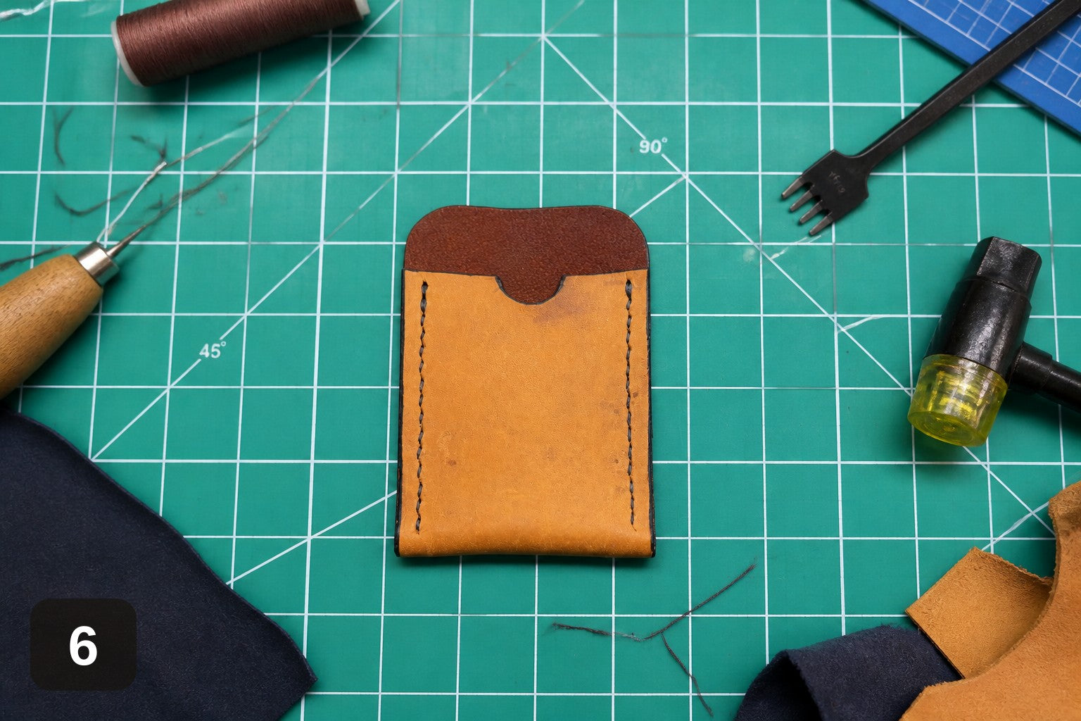Full-Grain Card Holder Wallet - Handmade Slim Sleeve