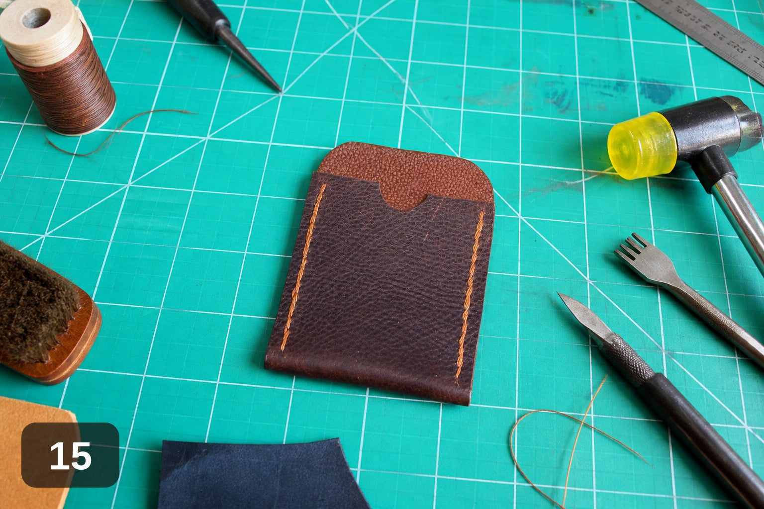 Full-Grain Card Holder Wallet - Handmade Slim Sleeve